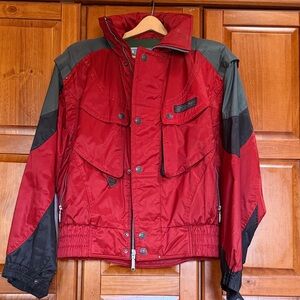 Spyder Entrant GII Men's Red and Green ski outfit (pants and jacket)